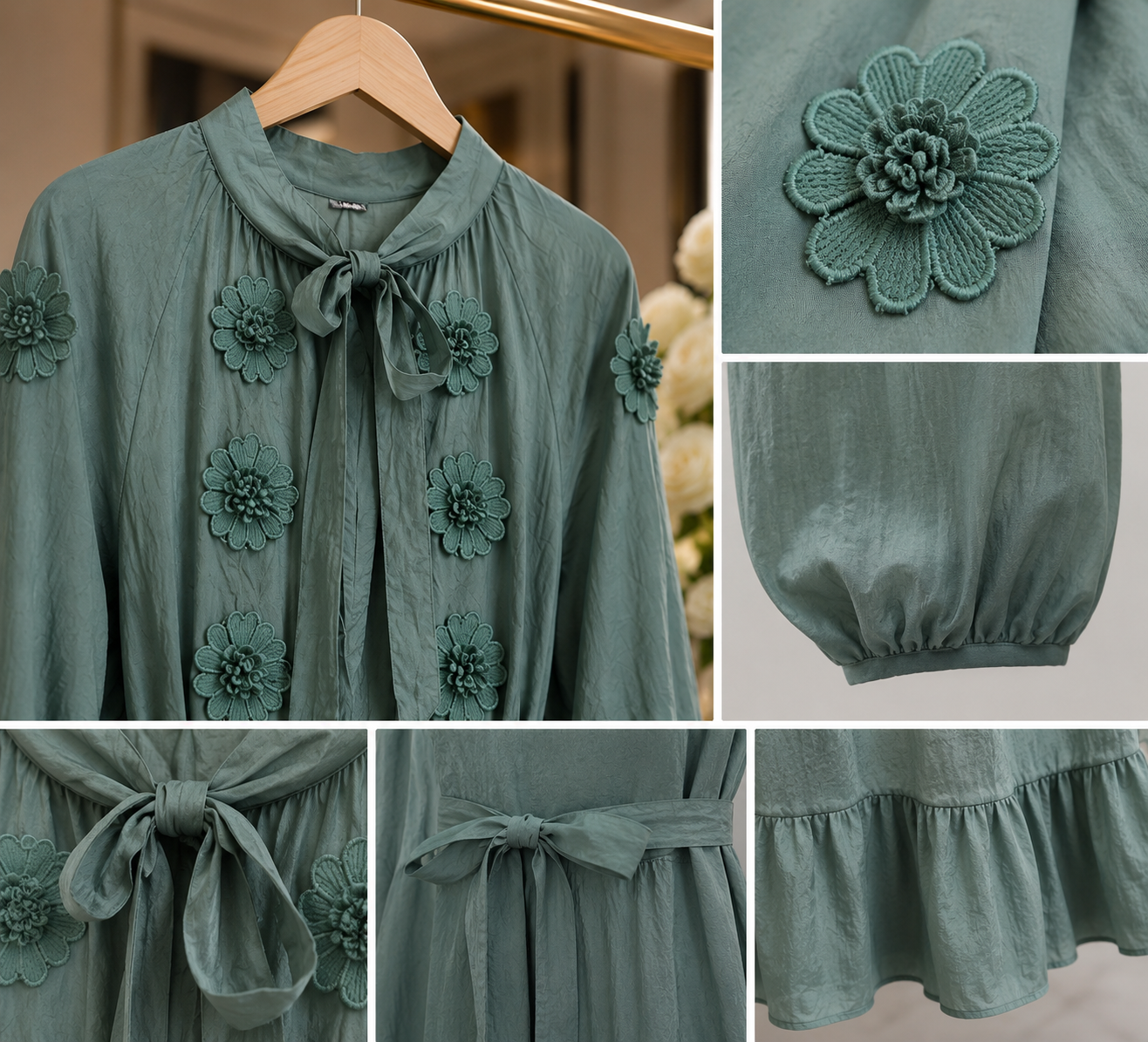 Dusty Sage floral Dress