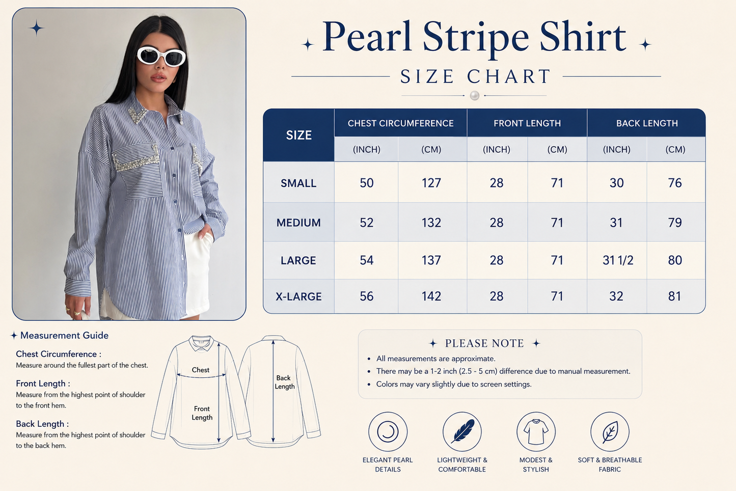 Pearl Stripe Shirt