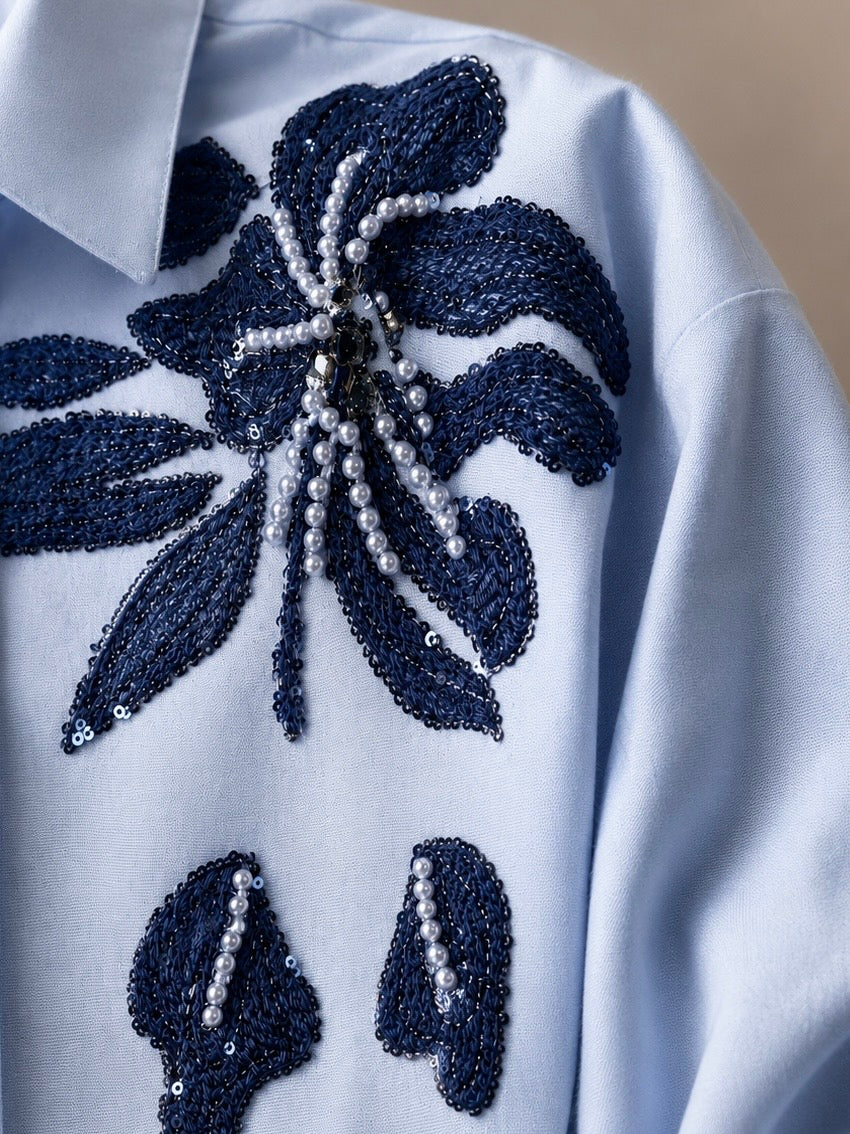 Blue Floral Set