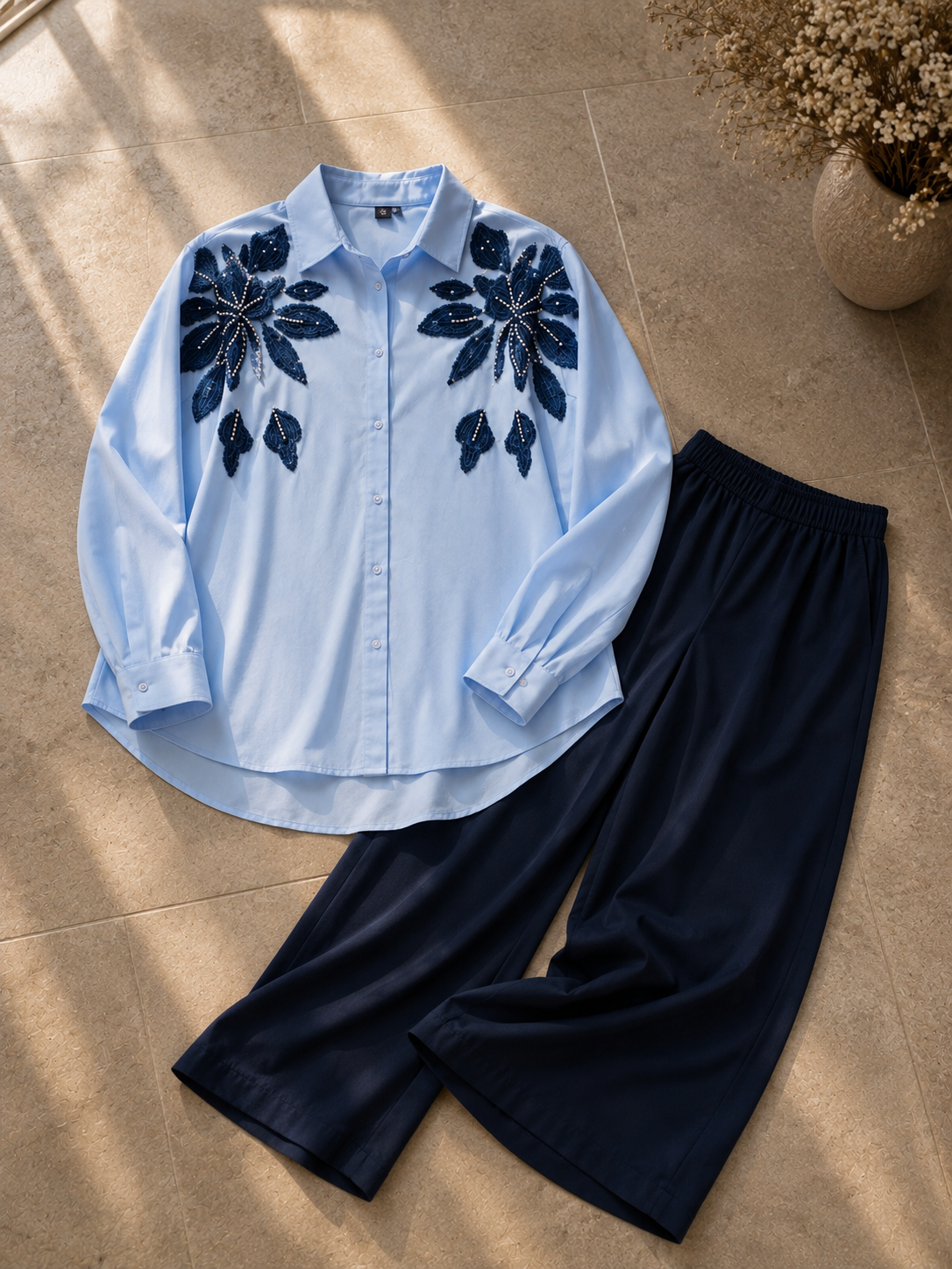 Blue Floral Set