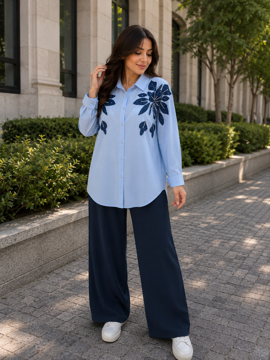 Blue Floral Set