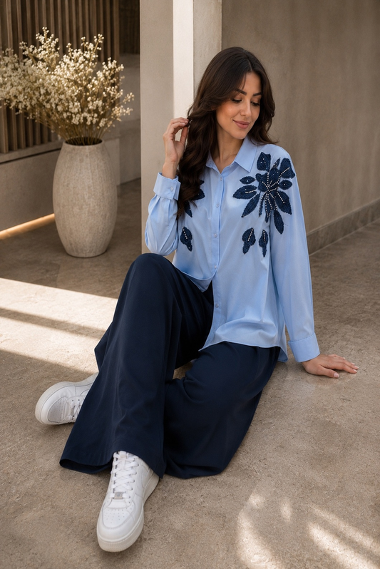 Blue Floral Set