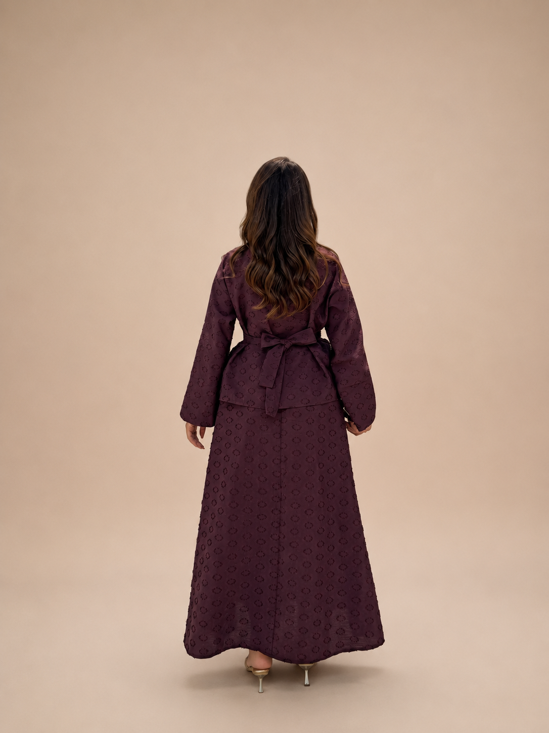 Skirt Burgundy Set