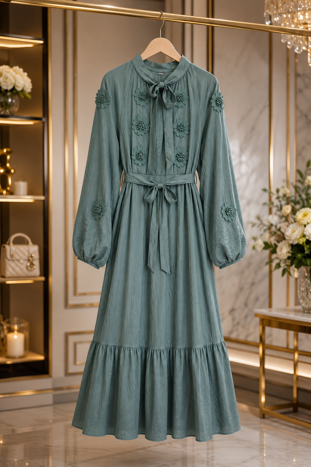 Dusty Sage floral Dress