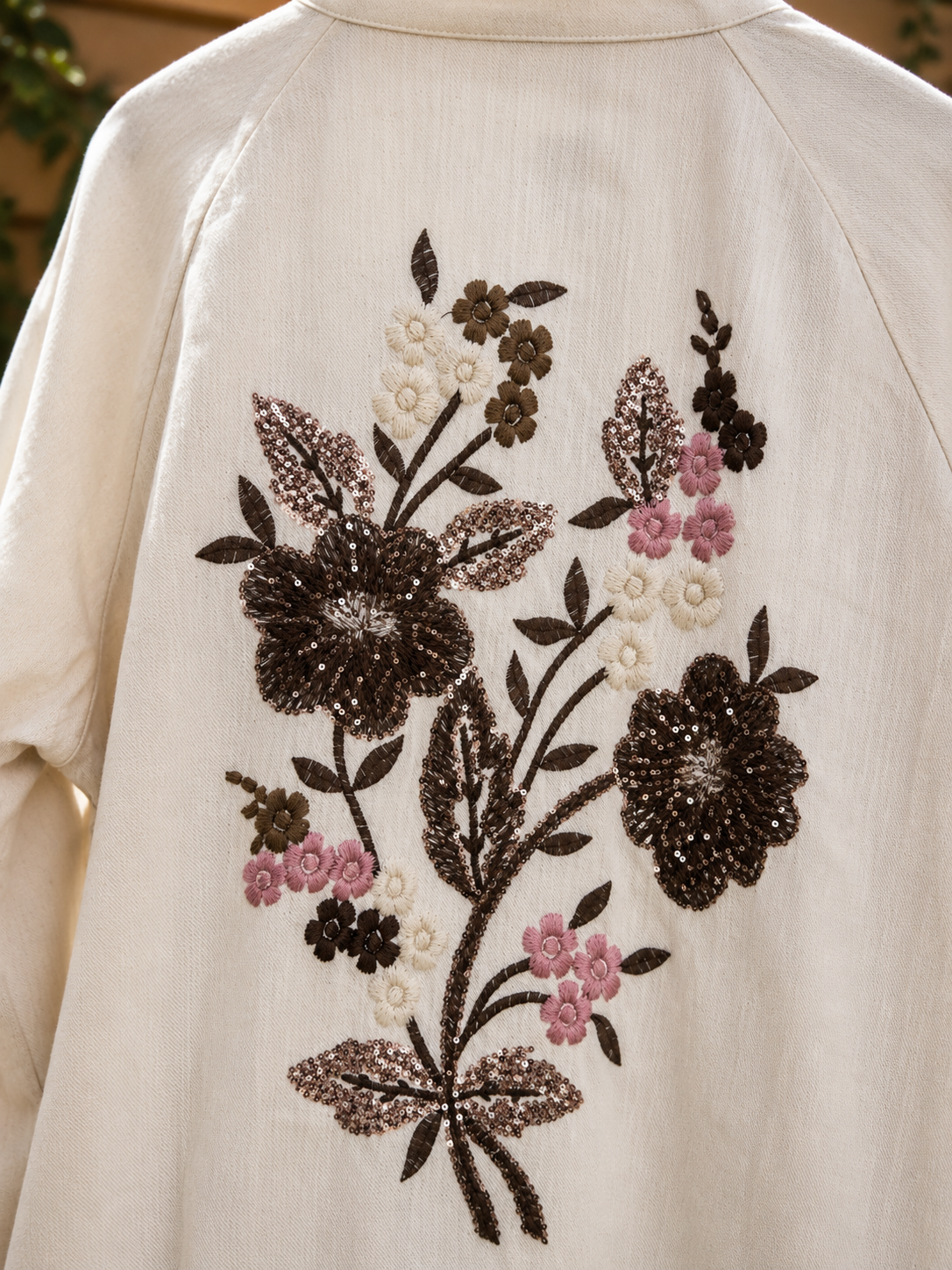 Embroidered Kimono Set