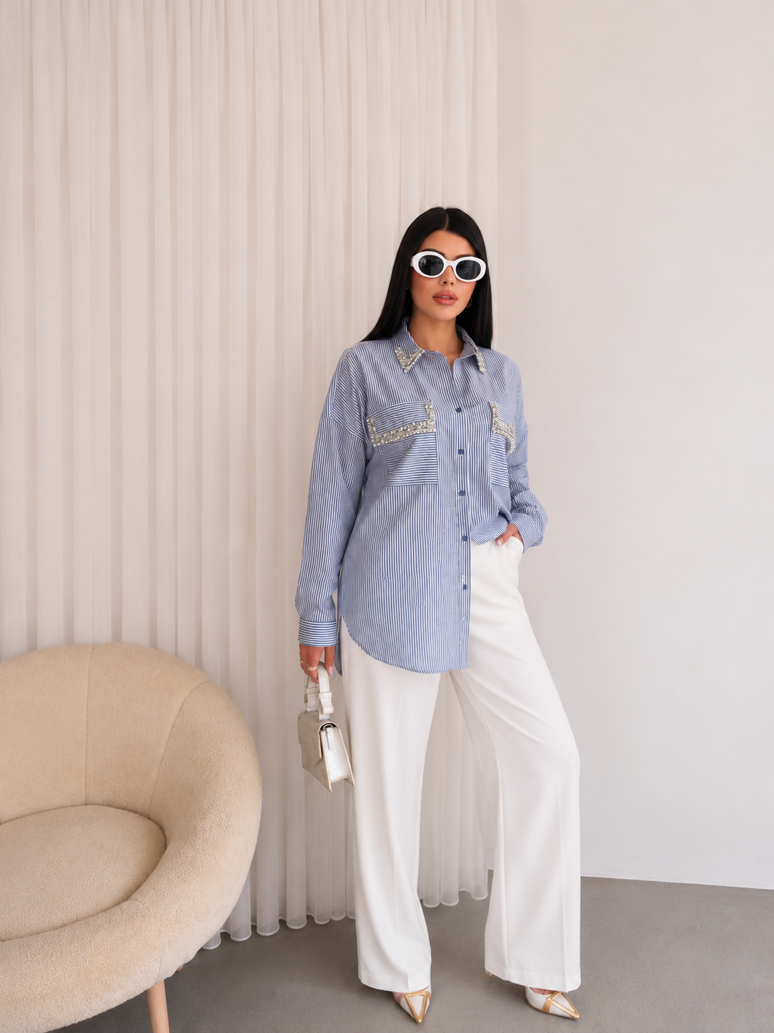 Pearl Stripe Shirt