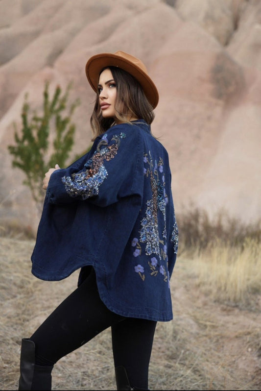 Embroidered jeans