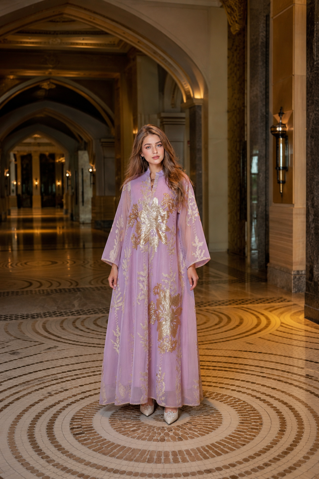 VIRA Abaya pink